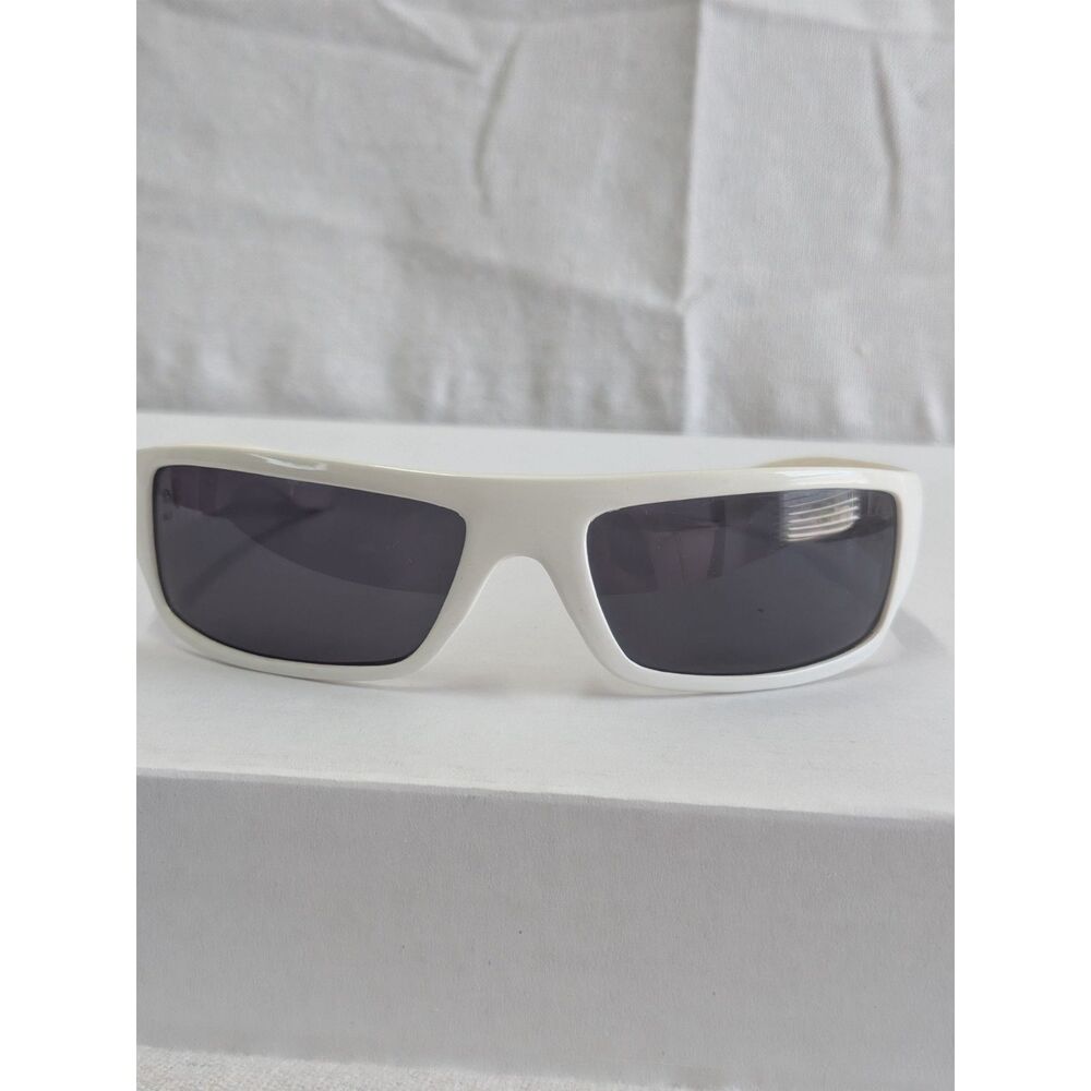 LOCS White Wraparound Sunglasses Paisley Bandana Y2K Cholo Biker Shades